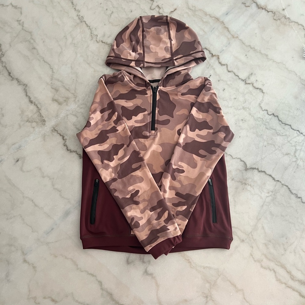 Camo quarter zip